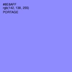 #8E8AFF - Portage Color Image