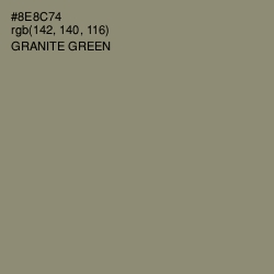 #8E8C74 - Granite Green Color Image