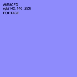 #8E8CFD - Portage Color Image