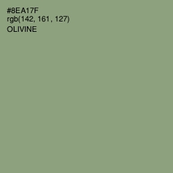 #8EA17F - Olivine Color Image
