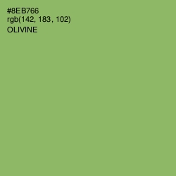 #8EB766 - Olivine Color Image