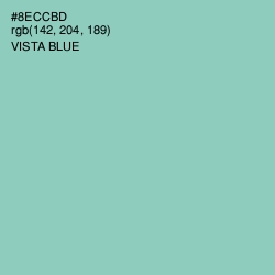#8ECCBD - Vista Blue Color Image
