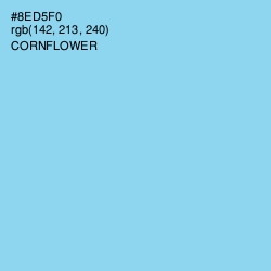 #8ED5F0 - Cornflower Color Image
