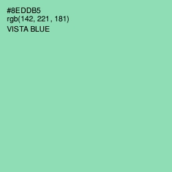 #8EDDB5 - Vista Blue Color Image