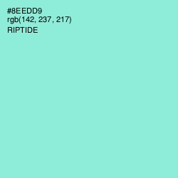 #8EEDD9 - Riptide Color Image