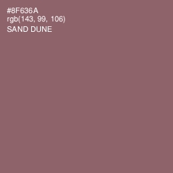 #8F636A - Sand Dune Color Image