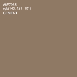 #8F7965 - Cement Color Image
