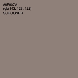 #8F807A - Schooner Color Image