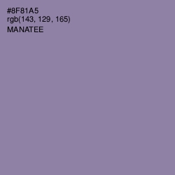 #8F81A5 - Manatee Color Image