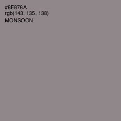 #8F878A - Monsoon Color Image