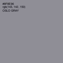 #8F8E96 - Oslo Gray Color Image
