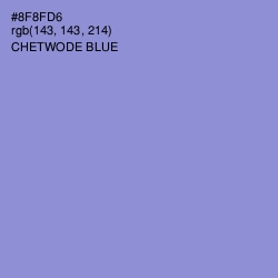 #8F8FD6 - Chetwode Blue Color Image