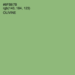 #8FB87B - Olivine Color Image