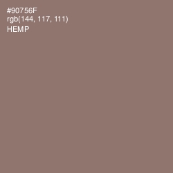 #90756F - Hemp Color Image