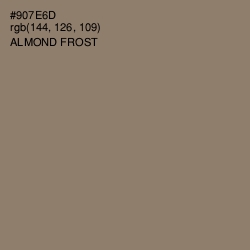 #907E6D - Almond Frost Color Image