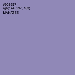 #9089B7 - Manatee Color Image