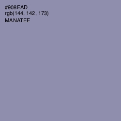 #908EAD - Manatee Color Image