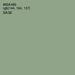 #90A489 - Sage Color Image