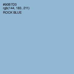 #90B7D3 - Rock Blue Color Image