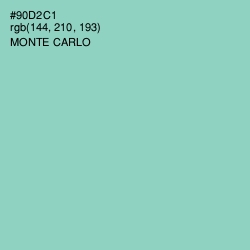 #90D2C1 - Monte Carlo Color Image