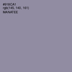 #918CA1 - Manatee Color Image