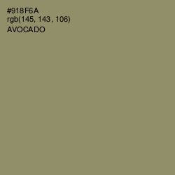 #918F6A - Avocado Color Image