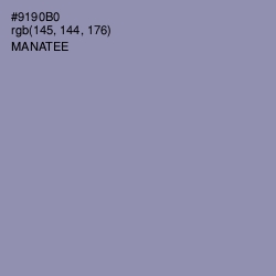 #9190B0 - Manatee Color Image