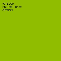 #91BD00 - Citron Color Image