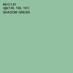 #91C1A1 - Shadow Green Color Image