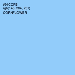 #91CCFB - Cornflower Color Image