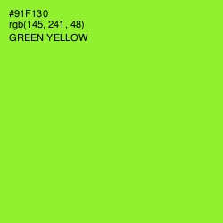 #91F130 - Green Yellow Color Image