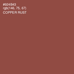 #924B43 - Copper Rust Color Image