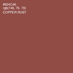 #924C46 - Copper Rust Color Image