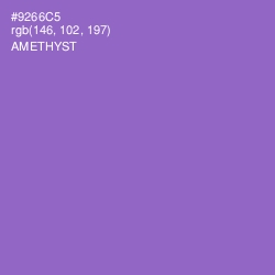 #9266C5 - Amethyst Color Image