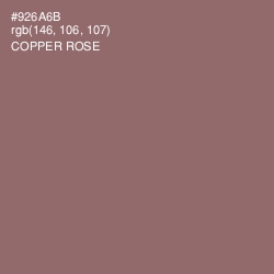 #926A6B - Copper Rose Color Image