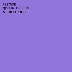 #9275DB - Medium Purple Color Image