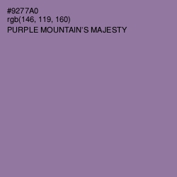 #9277A0 - Purple Mountain's Majesty Color Image