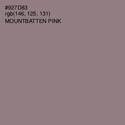 #927D83 - Mountbatten Pink Color Image