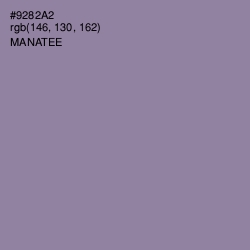 #9282A2 - Manatee Color Image
