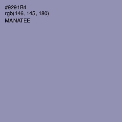#9291B4 - Manatee Color Image