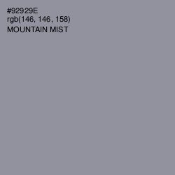 #92929E - Mountain Mist Color Image