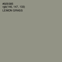 #929385 - Lemon Grass Color Image
