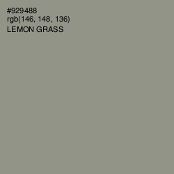#929488 - Lemon Grass Color Image