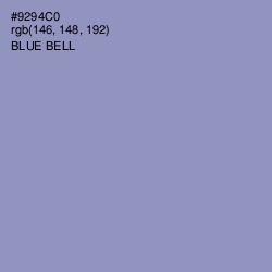 #9294C0 - Blue Bell Color Image