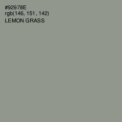 #92978E - Lemon Grass Color Image