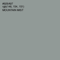 #929A97 - Mountain Mist Color Image