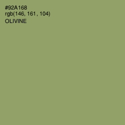#92A168 - Olivine Color Image