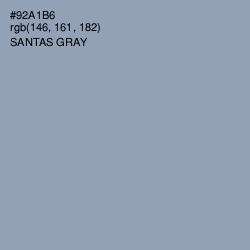 #92A1B6 - Santas Gray Color Image