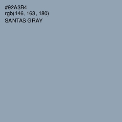 #92A3B4 - Santas Gray Color Image