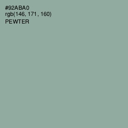 #92ABA0 - Pewter Color Image